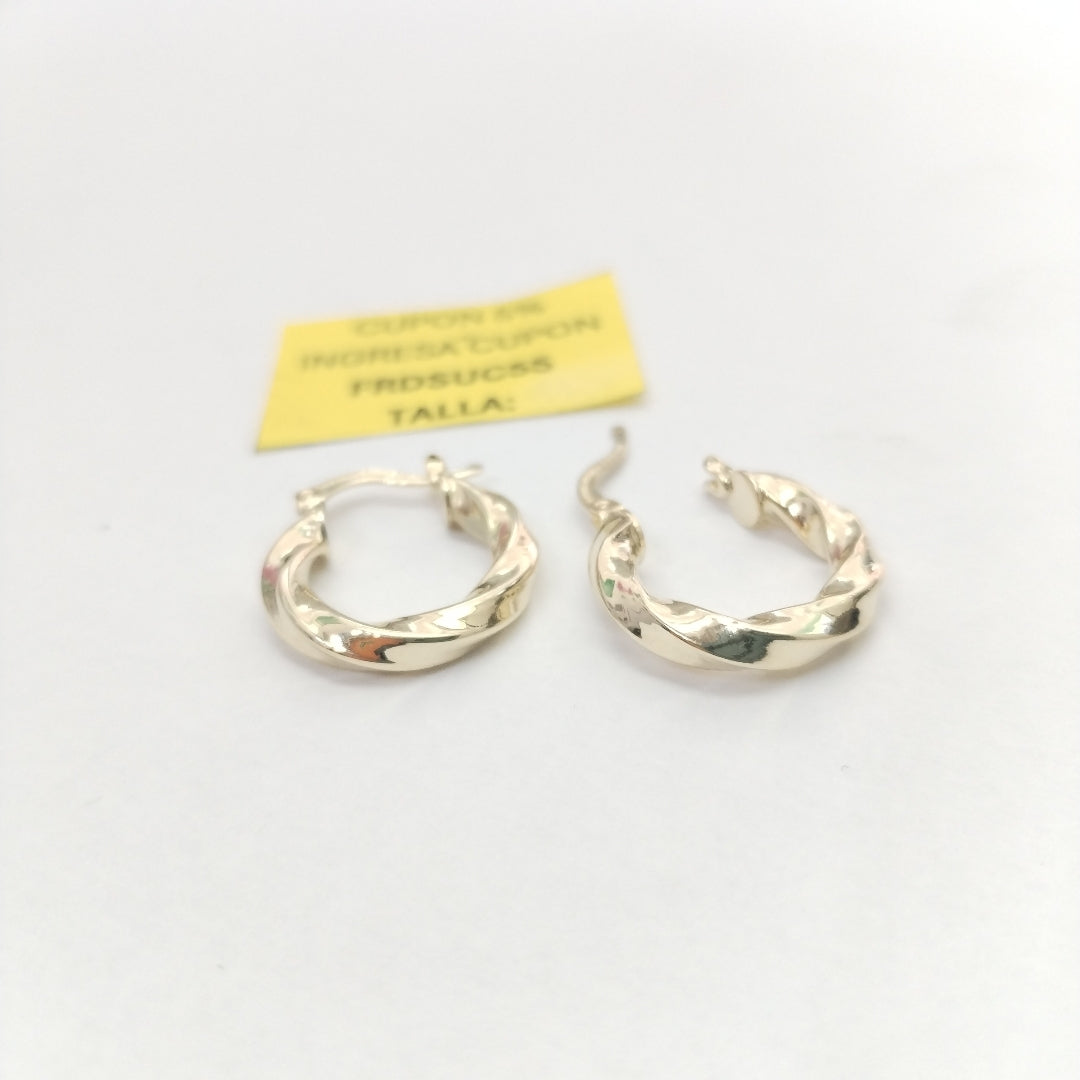 ARETES ARRACADA TORZAL 14K 1.8 GR (NUEVO)
