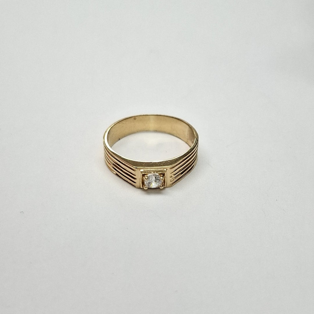 ANILLOS CON CIRCONIA 14K TALLA 10.5 3.9 GR (NUEVO)