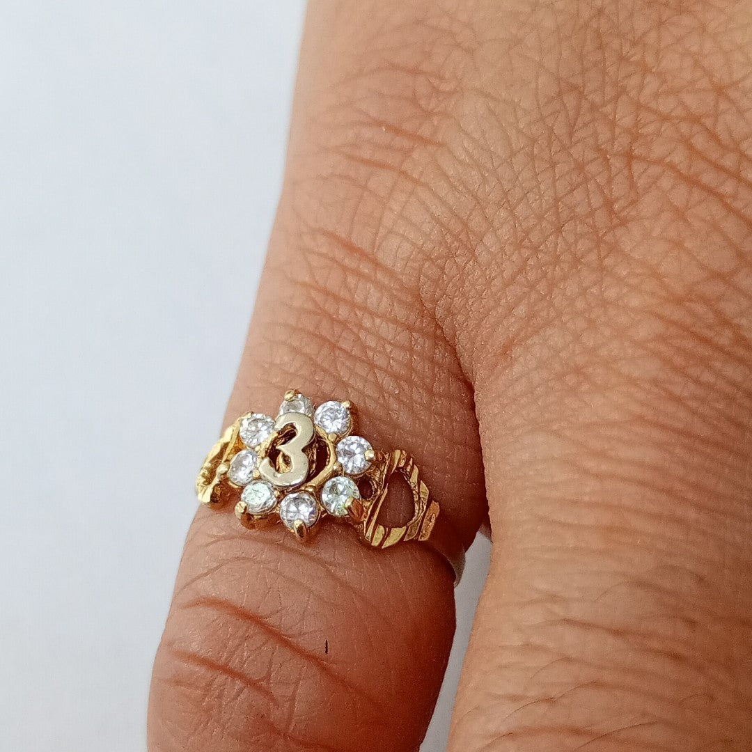ANILLO ORO 10 K 1,30 GRMS (SEMINUEVO)