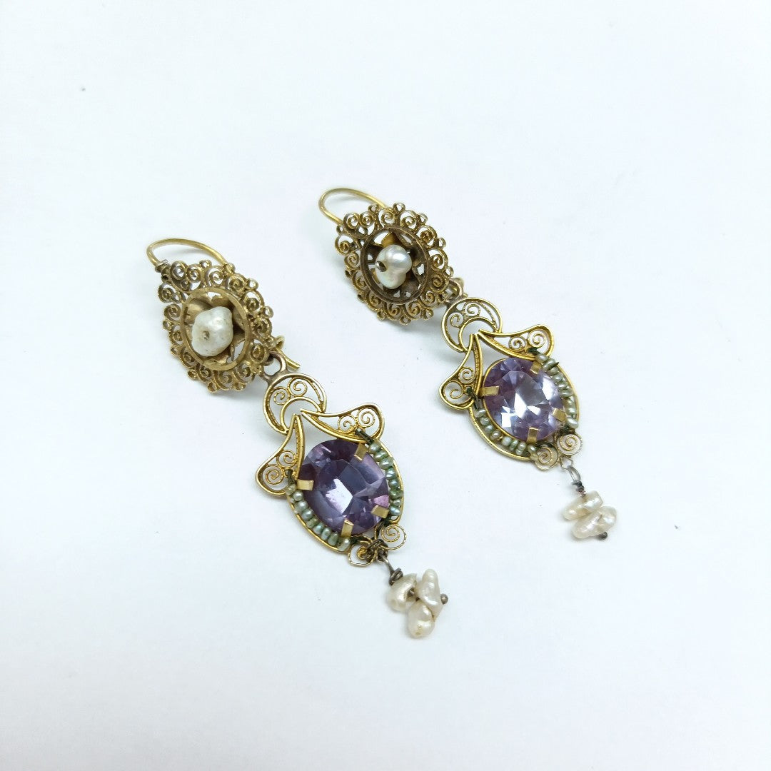 ARETES PAR ORO 8 K 5.6 GRMS (SEMINUEVO)