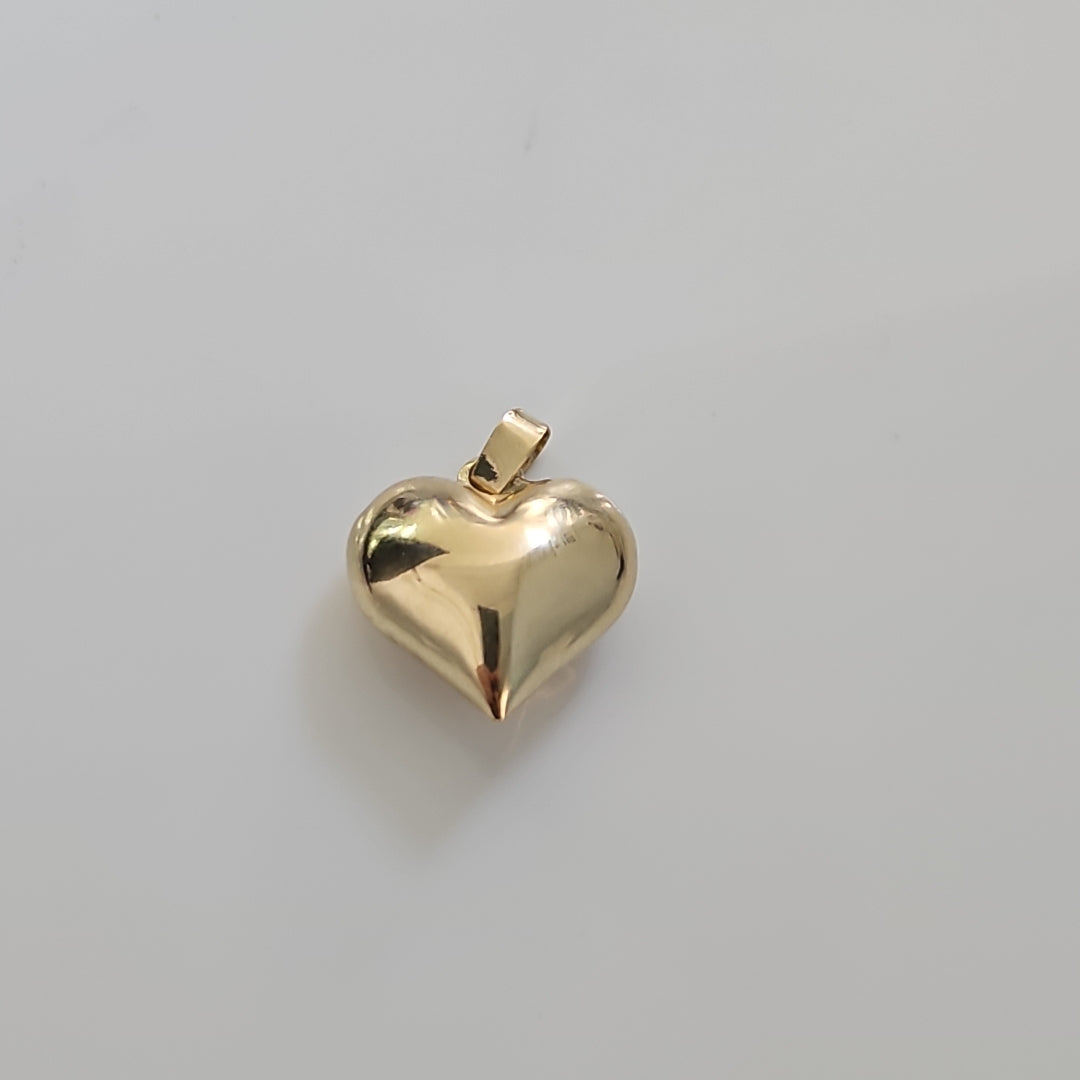 DIJE TEJIDO CORAZON LISO 14K 1.3 GR (NUEVO)