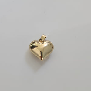 DIJE TEJIDO CORAZON LISO 14K 1.3 GR (NUEVO)