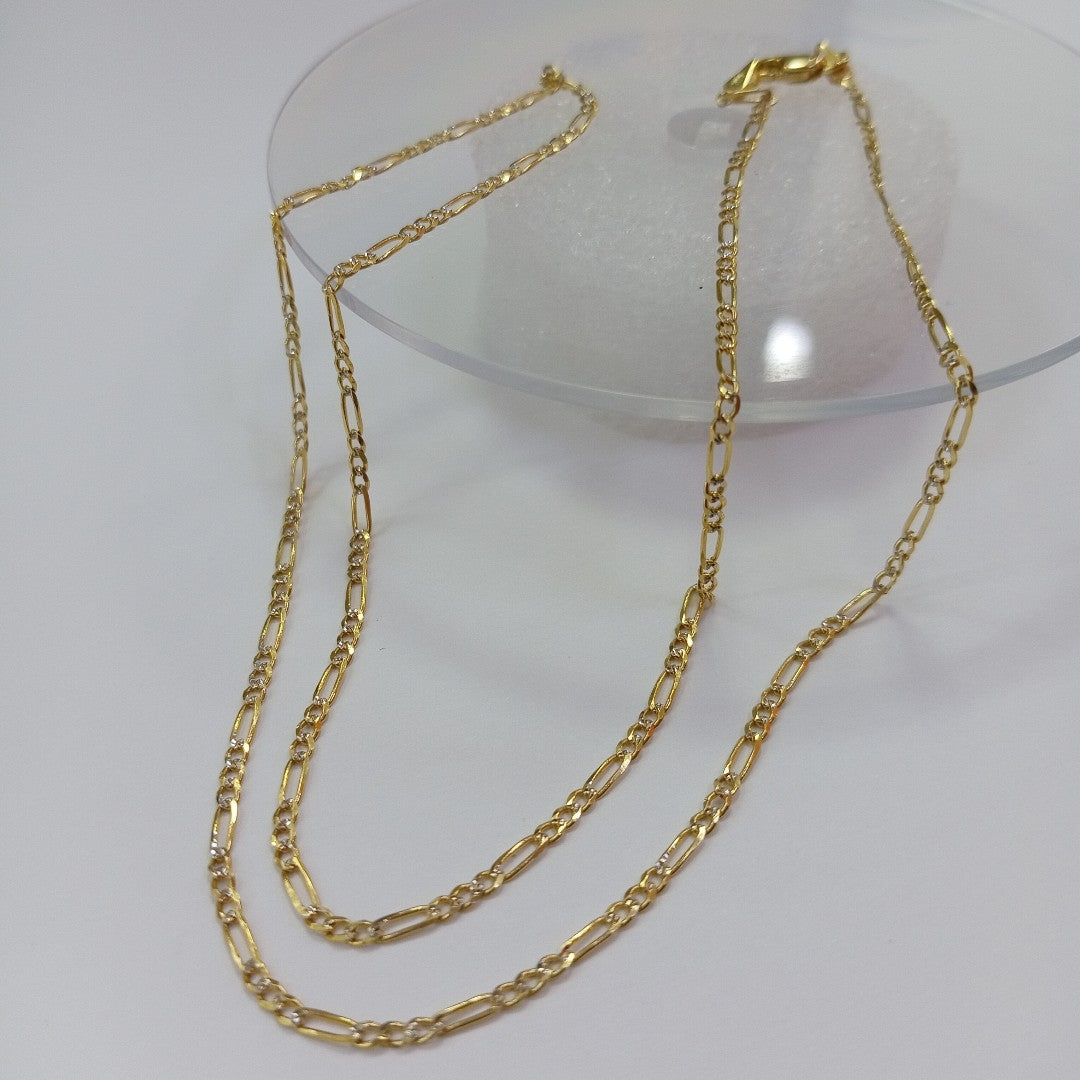 CADENA 3X1 14K 50 CM 3.4 GR (NUEVO)