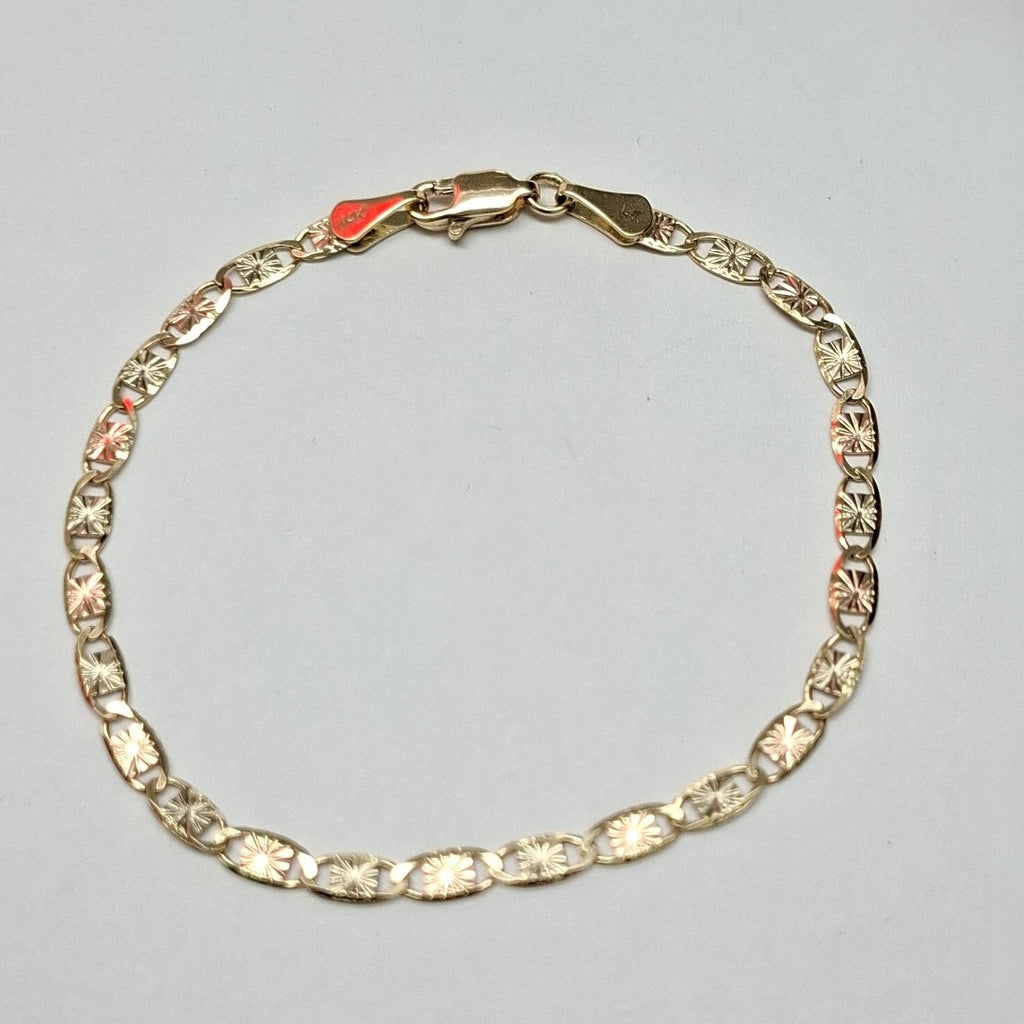 PULSERA GUCHI 14K 18 CM 3 GR (NUEVO)