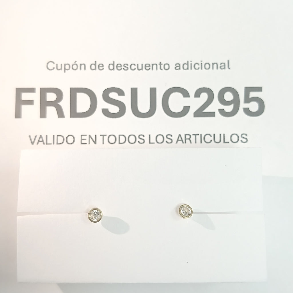 BROQUELES BROQUEL C CIRCONIA 14K 0.1501 GR (NUEVO)