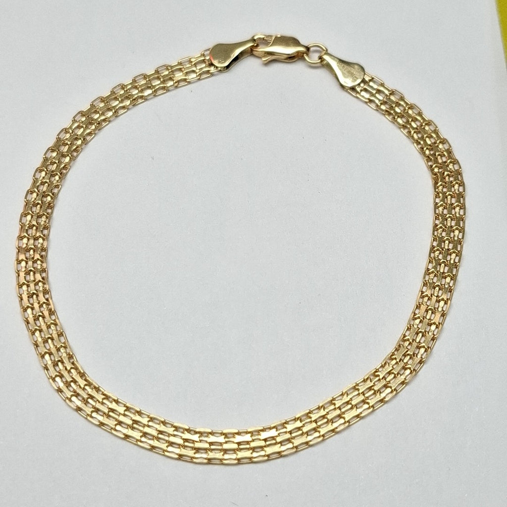 PULSERA ESPECIAL 10K 21 CM 4.5 GR (NUEVO)