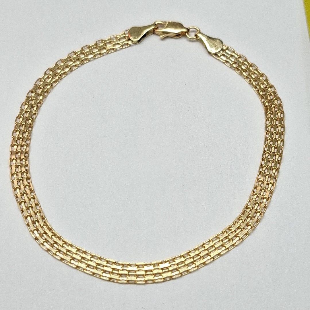 PULSERA ESPECIAL 10K 21 CM 4.5 GR (NUEVO)