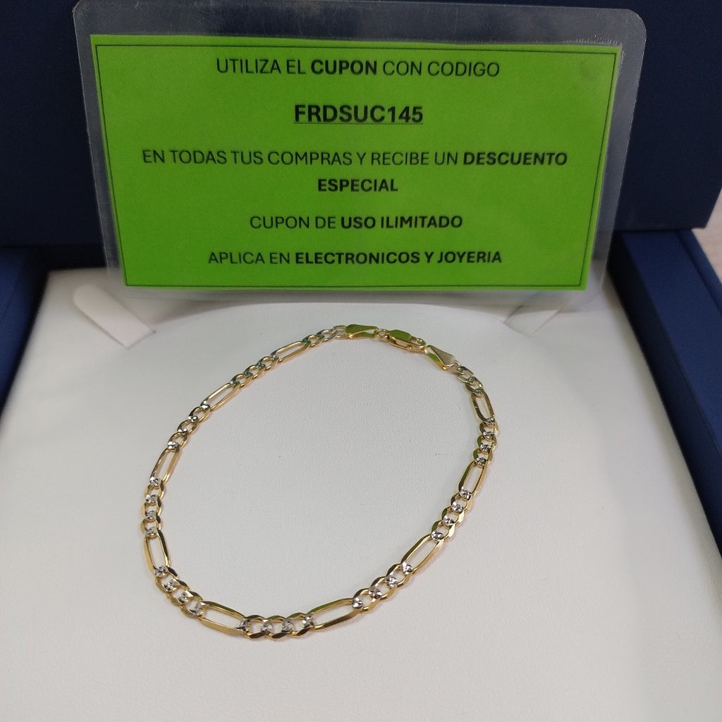 PULSERA 3X1 14K 21 CM 4.6 GR (NUEVO)