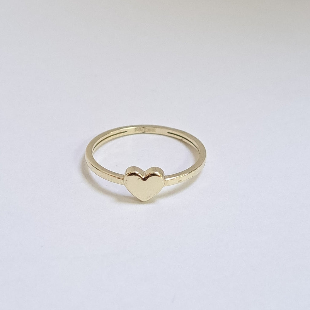 ANILLOS ANILLITO FIG CORAZON 10K TALLA 7 1.1 GR (NUEVO)