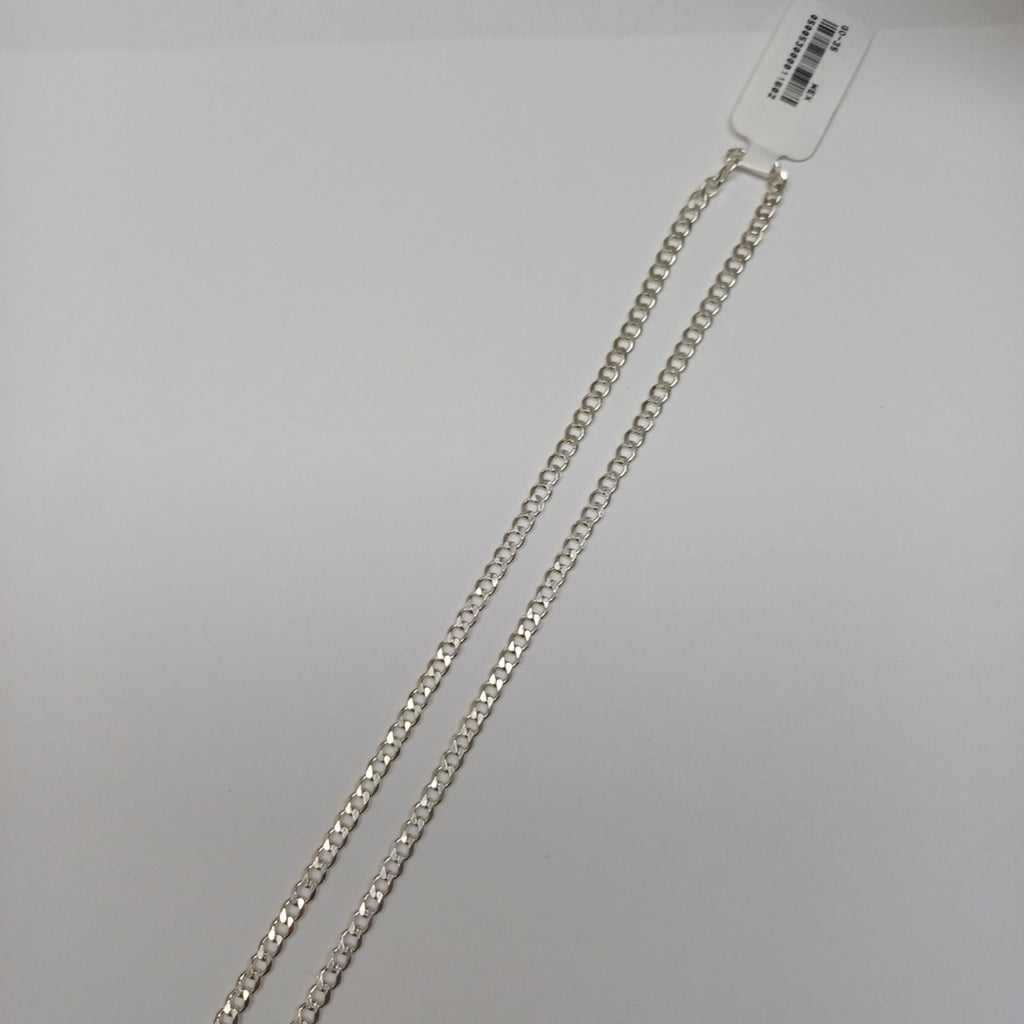 CADENA BARBADA PLATA .925 55 CM 8.52 GR (NUEVO)