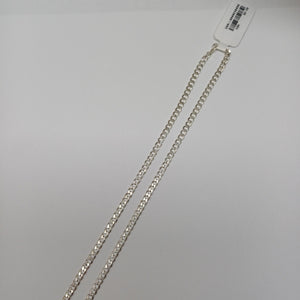 CADENA BARBADA PLATA .925 55 CM 8.52 GR (NUEVO)