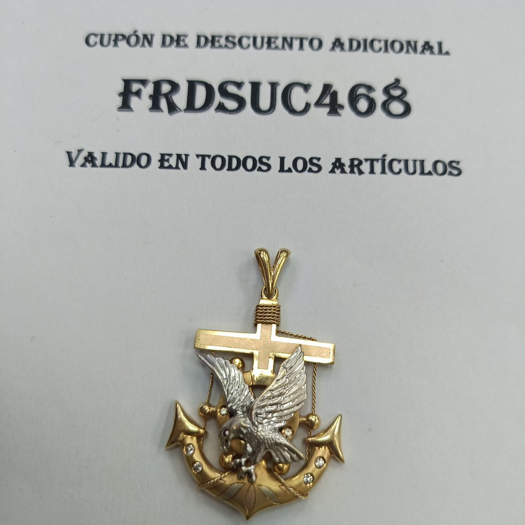 DIJE ORO COMBINADO 14 K 14,10 GRMS (SEMINUEVO)
