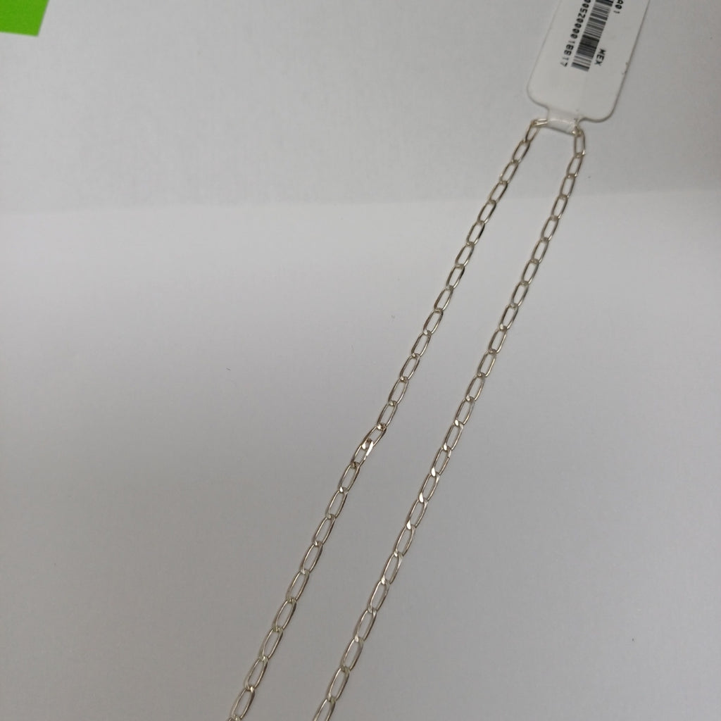 CADENA TEJIDO ESLABONES PLATA .925 60 CM 2.9 GR (NUEVO)