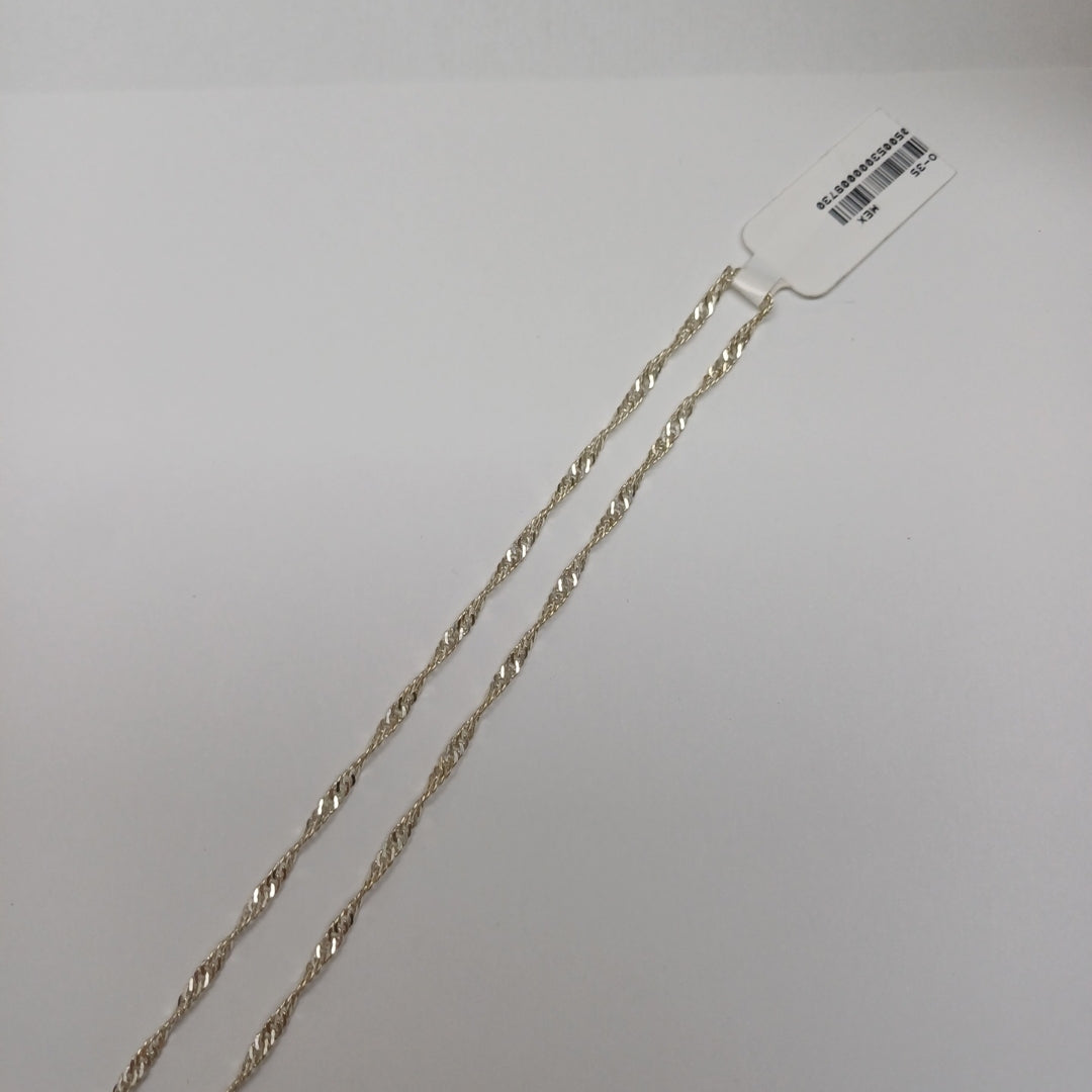 CADENA MEDIO TZL PLATA .925 55 CM 4.12 GR (NUEVO)