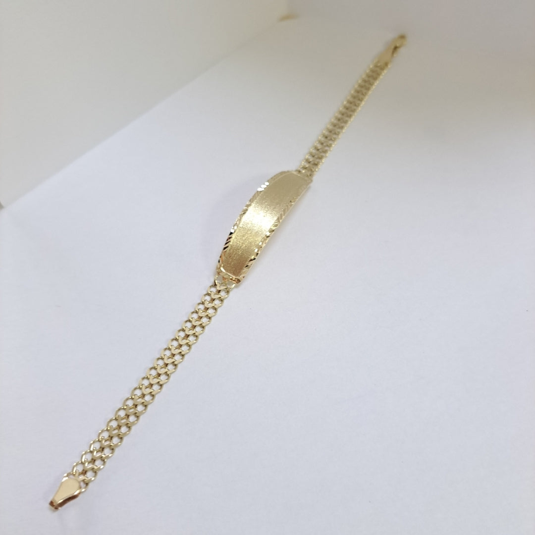 PULSERA ESCLAVA CHINO 14K 21 CM 9.7 GR (NUEVO)