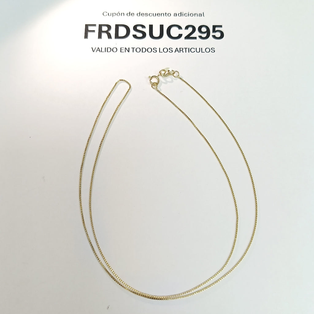 CADENA VENECIANO 14K 50 CM 1.6 GR (NUEVO)