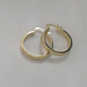 ARETES TEJIDO ARRACADAS FACETADAS 14K 3 GR (NUEVO)