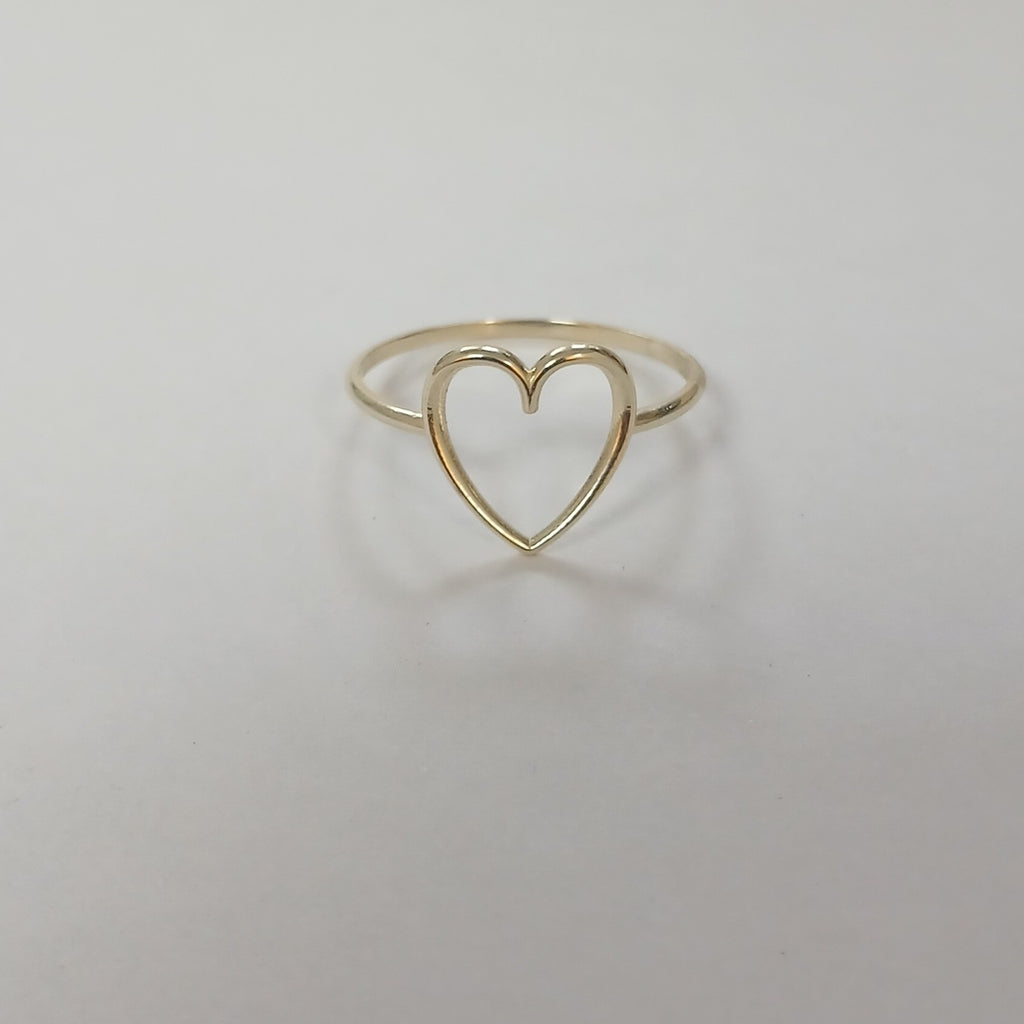 ANILLOS ANILLITO FIG CORAZON 10K TALLA 8 0.9 GR (NUEVO)