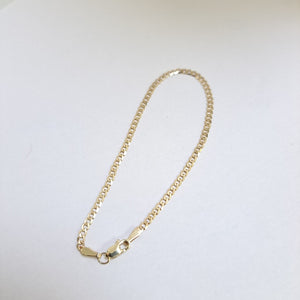 PULSERA TEJIDO BARBADA 14K 18 CM 2 GR (NUEVO)