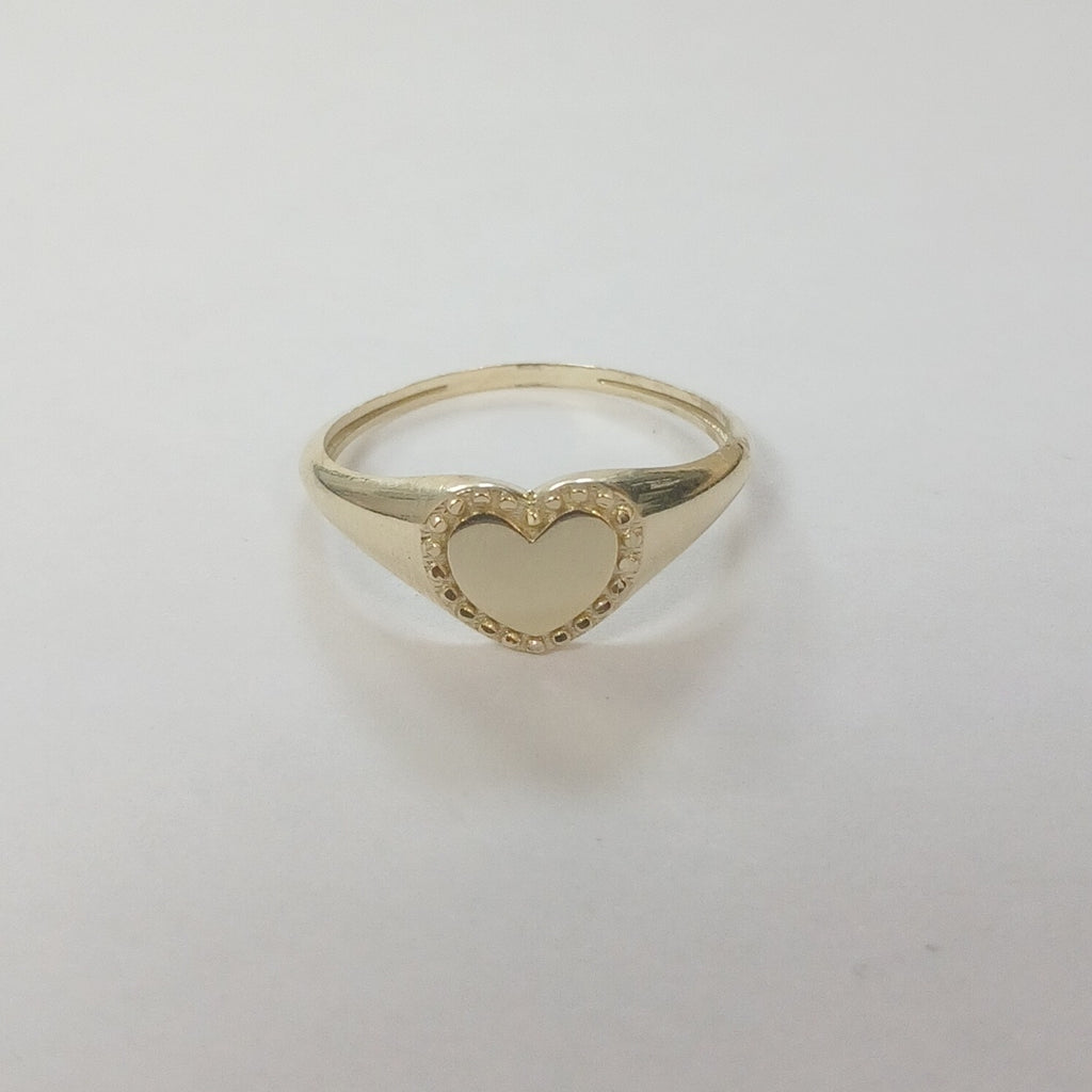ANILLOS ANILLITO FIG CORAZON 10K TALLA 9 1.7 GR (NUEVO)