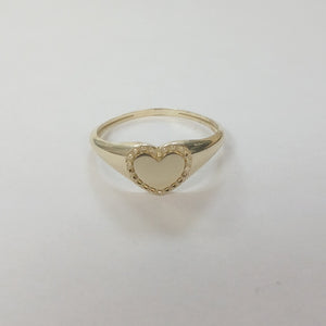 ANILLOS ANILLITO FIG CORAZON 10K TALLA 9 1.7 GR (NUEVO)