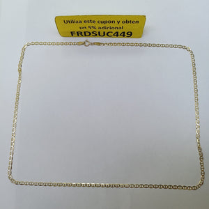 CADENAS TEJIDO GUCHI ORO 10K 55 CM 4.1 GR (NUEVO)