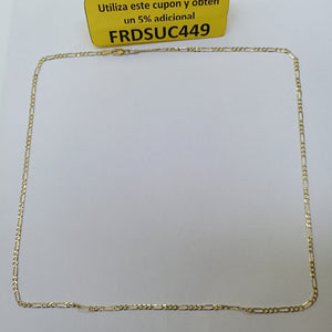 CADENA 3X1 14K 55 CM 4.8 GR (NUEVO)