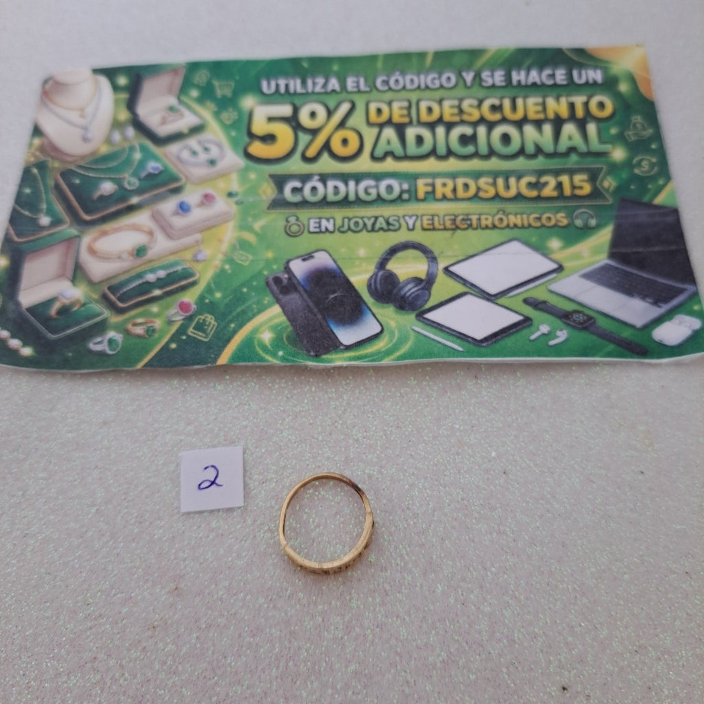 ANILLITO ORO 10 K 0.8 GRMS (SEMINUEVO)