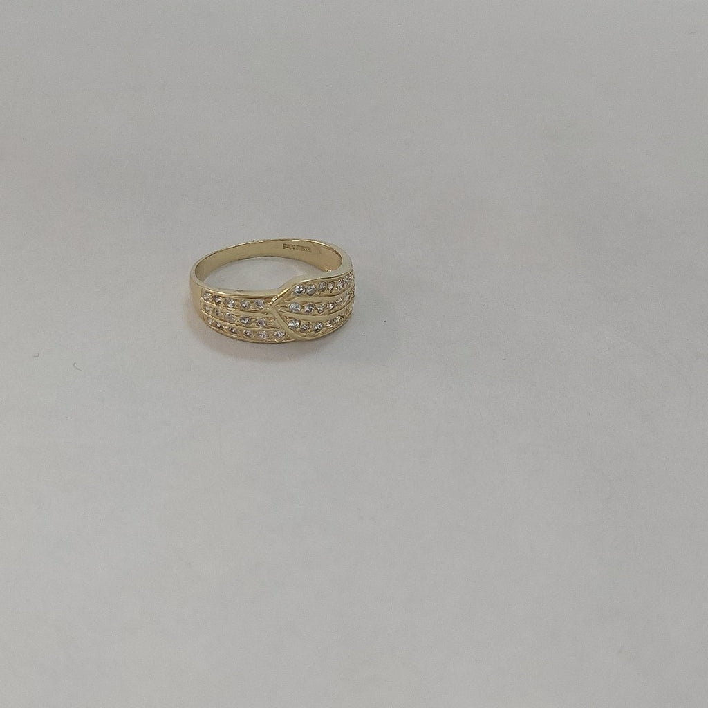 ANILLOS C CIRCONIAS 14K TALLA 7 2.8 GR (NUEVO)