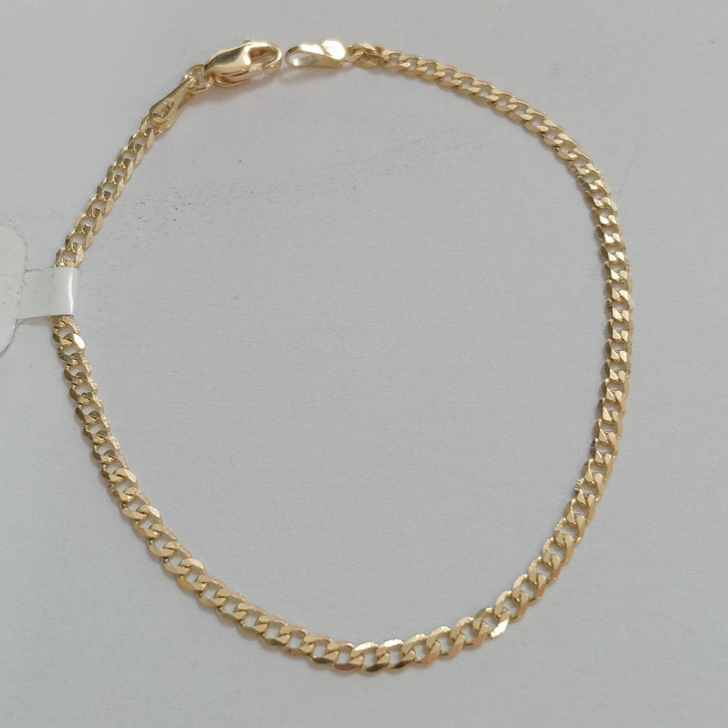PULSERA BARBADA 14K 18 CM 2 GR (NUEVO)