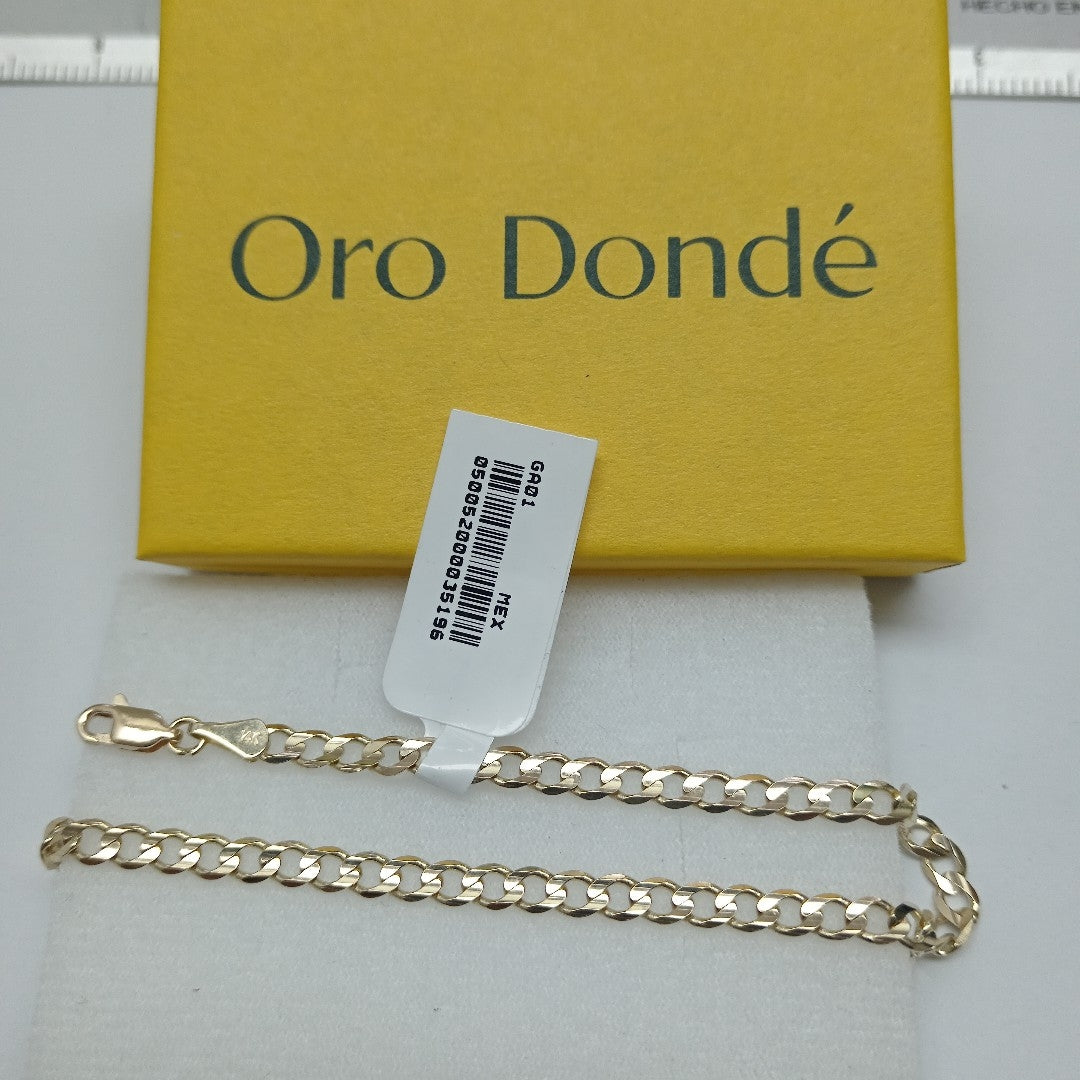 PULSERA BARBADA 14K 21 CM 5.1 GR (NUEVO)