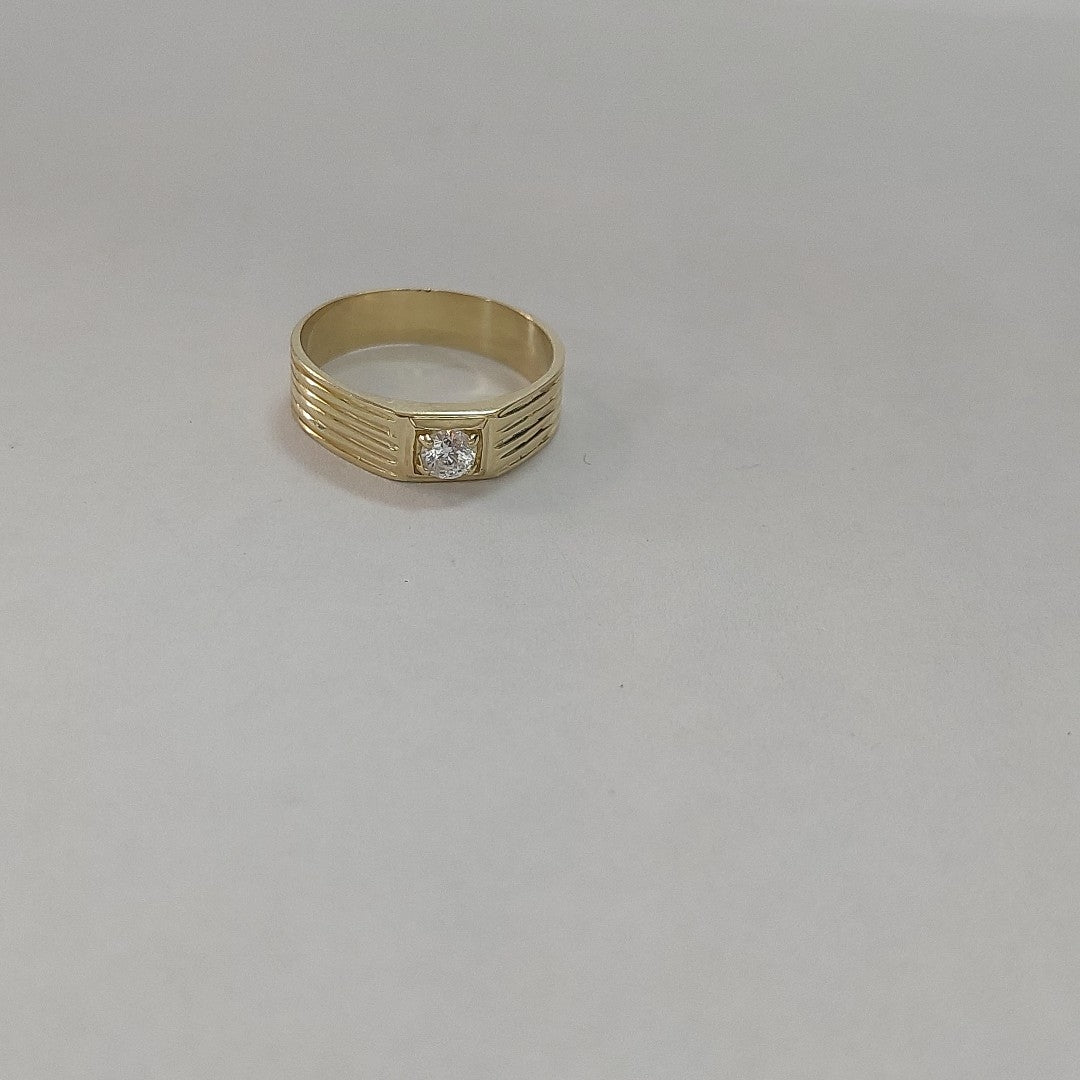 ANILLOS CON CIRCONIA 14K TALLA 10 3.7 GR (NUEVO)
