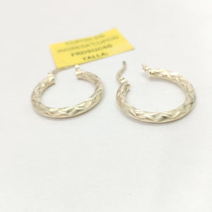 ARETES TEJIDO ARRACADA LABRADA 14K 2.7 GR (NUEVO)