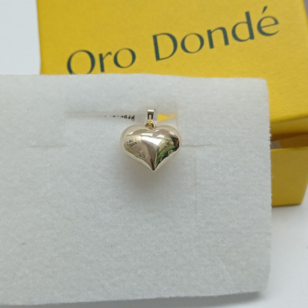 DIJE TEJIDO CORAZON LISO 14K 1.4 GR (NUEVO)