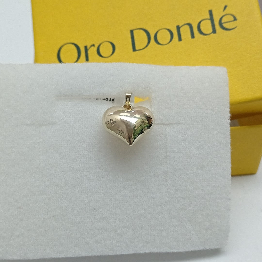 DIJE TEJIDO CORAZON LISO 14K 1.4 GR (NUEVO)