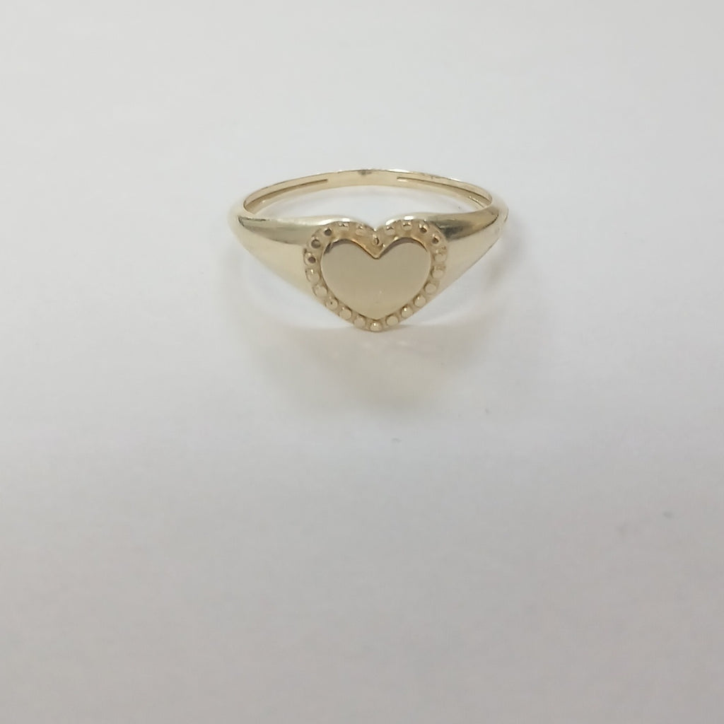 ANILLOS ANILLITO FIG CORAZON 10K TALLA 8 1.7 GR (NUEVO)