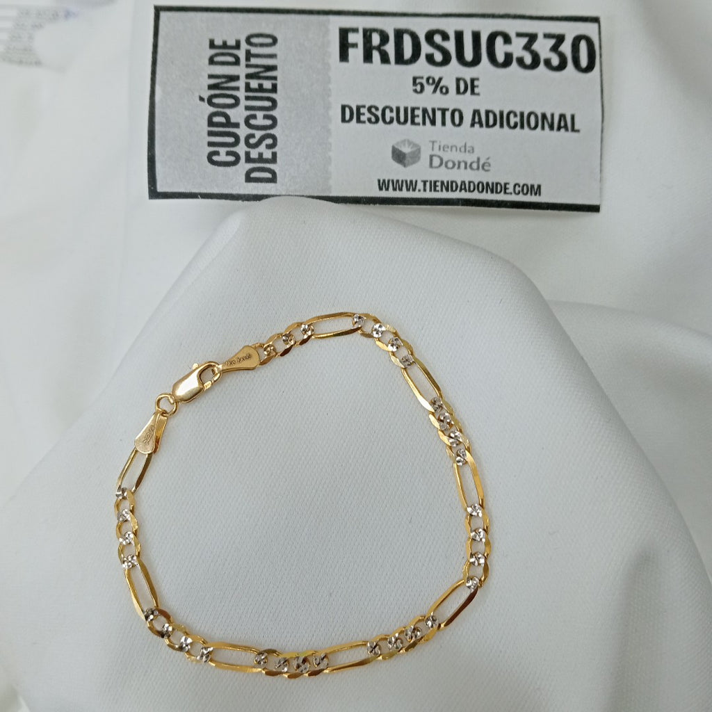 PULSERA 3X1 14K 18 CM 4 GR (NUEVO)