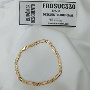 PULSERA 3X1 14K 18 CM 4 GR (NUEVO)