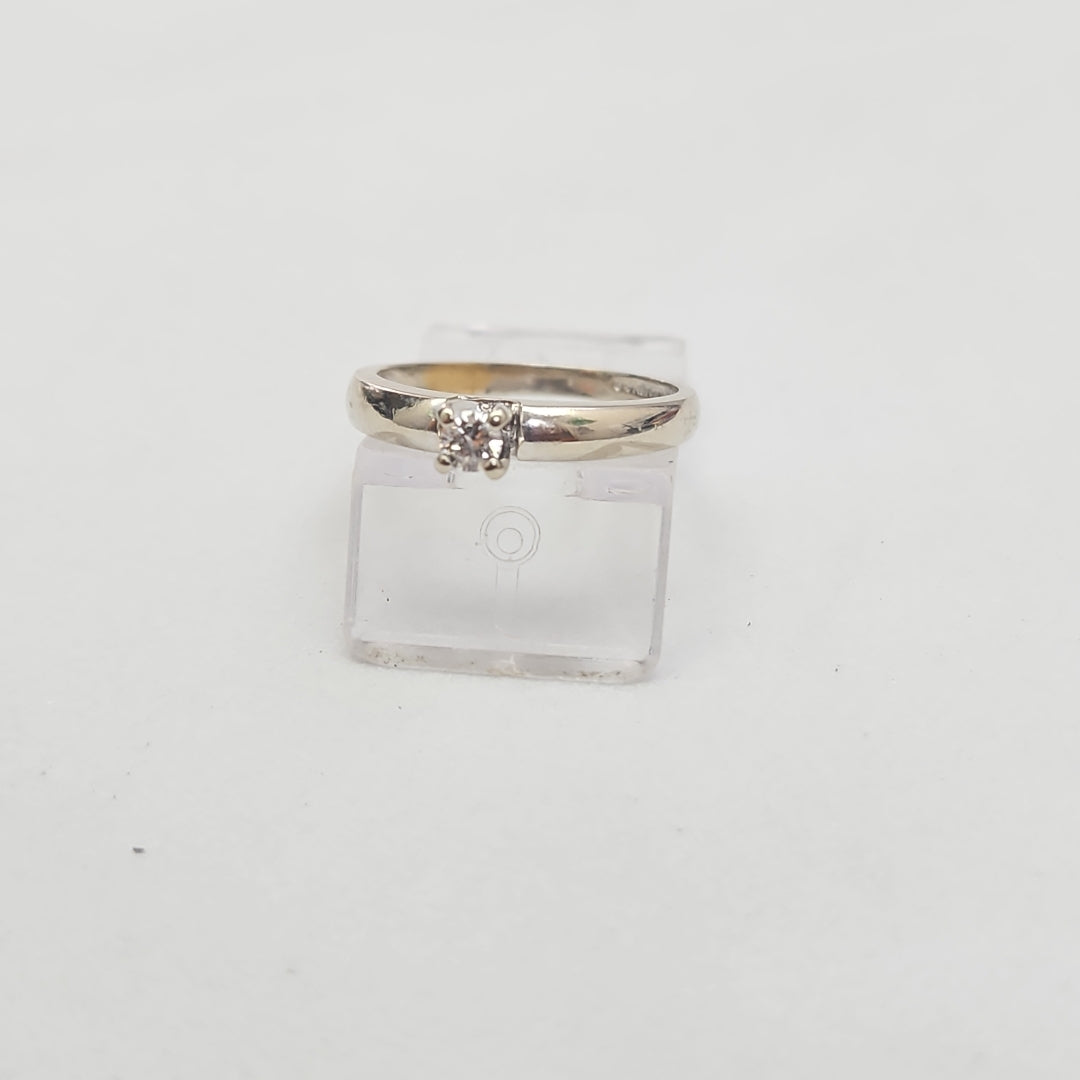 ANILLITO ORO, ORO BLANCO 14 K 2.1 GRMS (SEMINUEVO)
