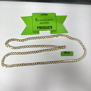 CADENA BARBADA 14K 55 CM 12.6 GR (NUEVO)