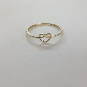 ANILLOS ANILLITO FIG CORAZON 10K TALLA 8 0.9 GR (NUEVO)