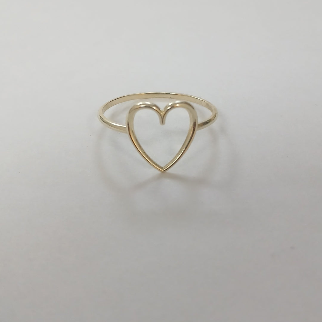 ANILLOS ANILLITO FIG CORAZON 10K TALLA 8 0.8 GR (NUEVO)