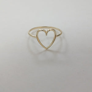ANILLOS ANILLITO FIG CORAZON 10K TALLA 8 0.8 GR (NUEVO)