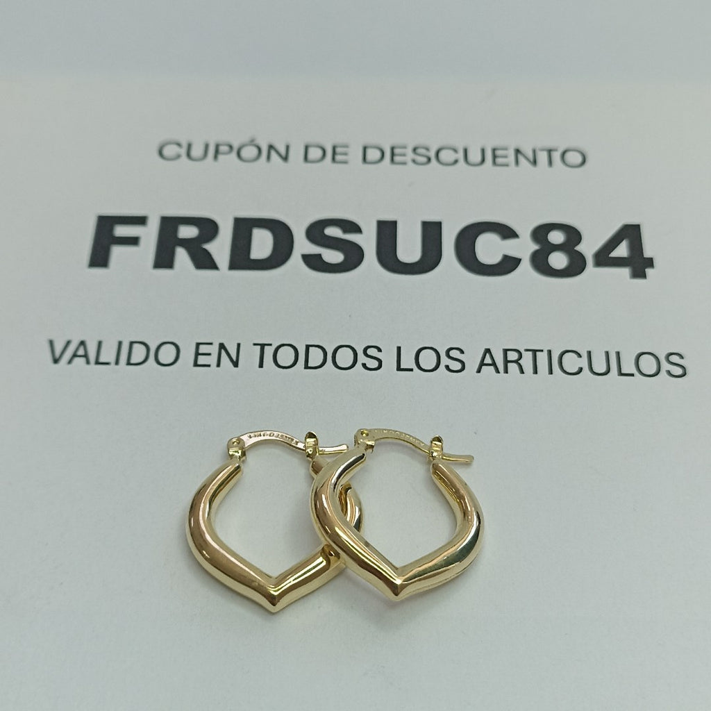 ARETES ARRACADAS 14K 2.2 GR (NUEVO)