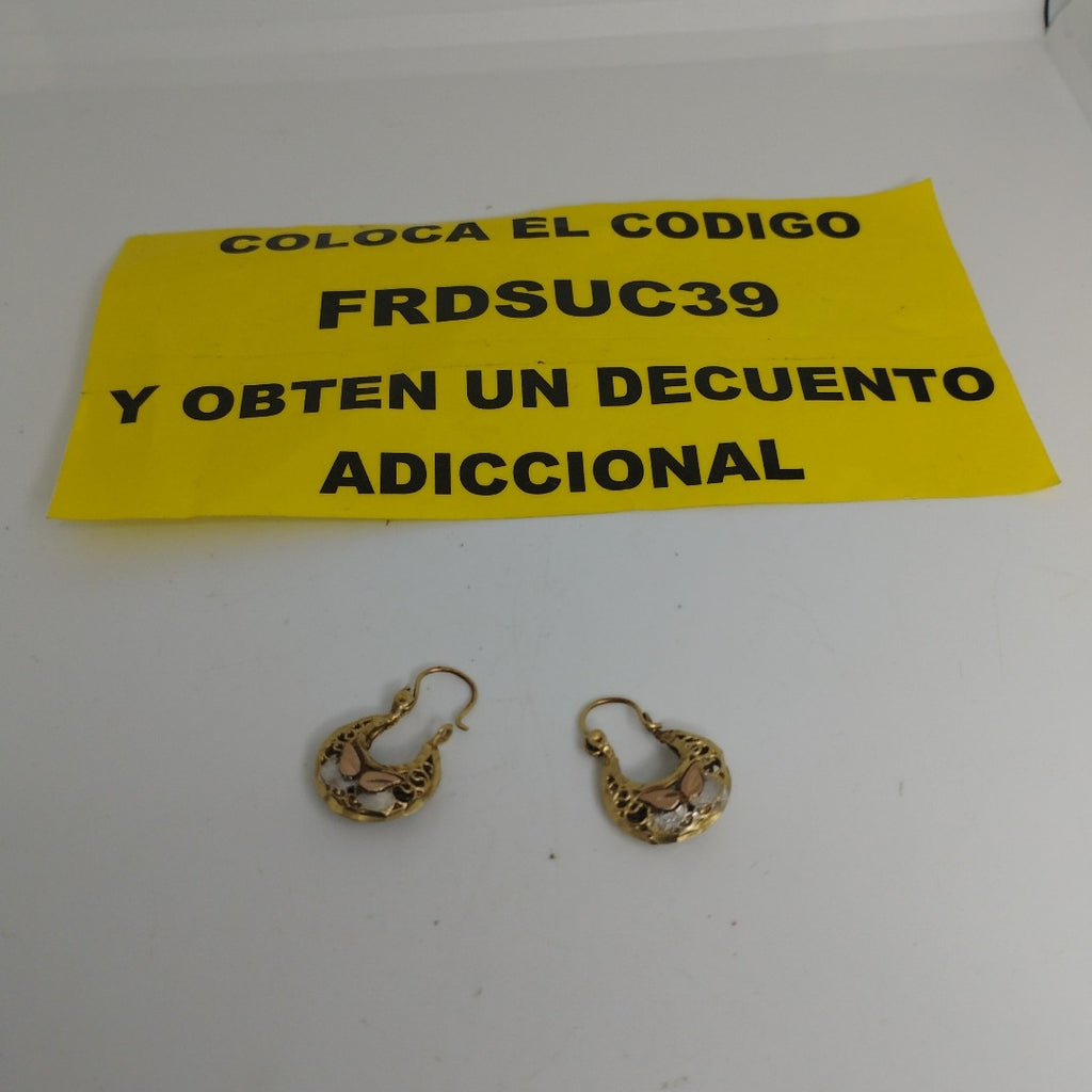 ARRACADAS PAR ORO 10 K 3,00 GRMS (SEMINUEVO)