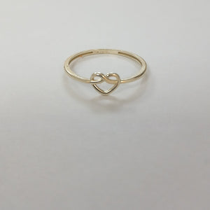 ANILLOS ANILLITO FIG CORAZON 10K TALLA 7 0.8 GR (NUEVO)