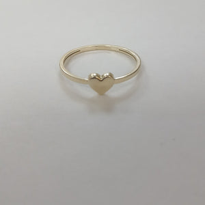 ANILLOS ANILLITO FIG CORAZON 10K TALLA 9 1.2 GR (NUEVO)