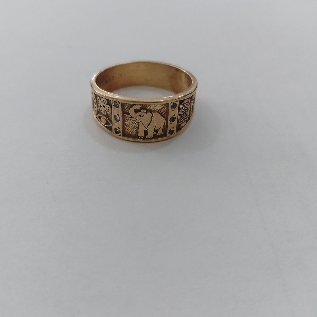 ARGOLLA DE LA SUERTE ORO 14 K 7.4 GRMS (SEMINUEVO)