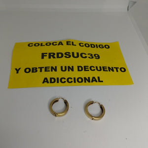 ARRACADAS PAR ORO 10 K 3.1 GRMS (SEMINUEVO)