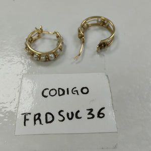 ARRACADAS PAR ORO 14 K 4,40 GRMS (SEMINUEVO)